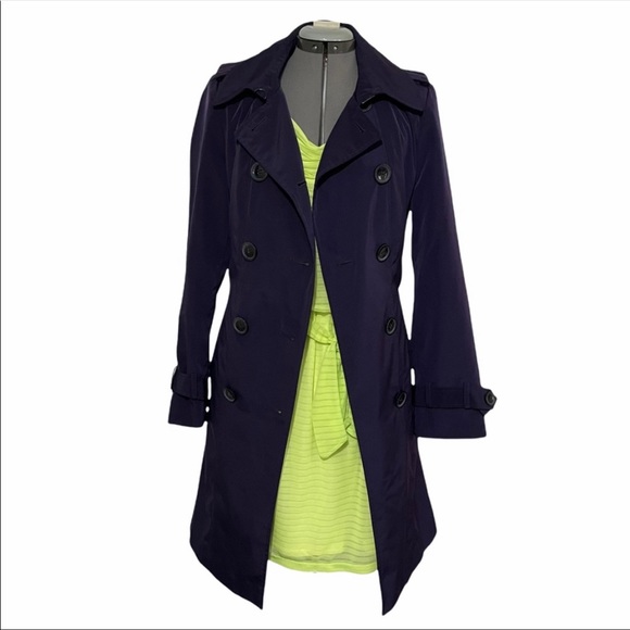 Calvin Klein Jackets & Blazers - Calvin Klein Purple Plum Water Resistant Trench Coat Size Small